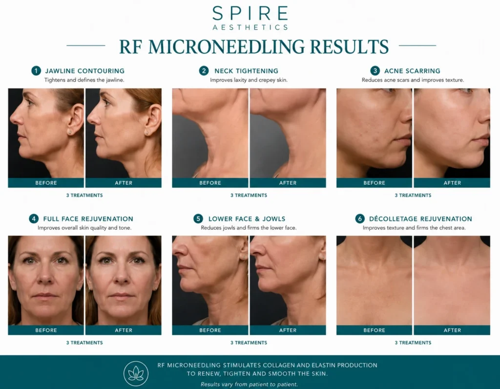 RF Microneedling Skin tightening Llanelli results