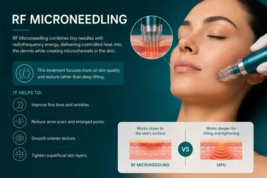 What Does RF Microneedling Do That HIFU Alone Cannot Llanelli