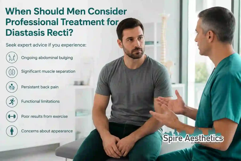 When Should Men Consider Professional Treatment for Diastasis Recti Llanelli?