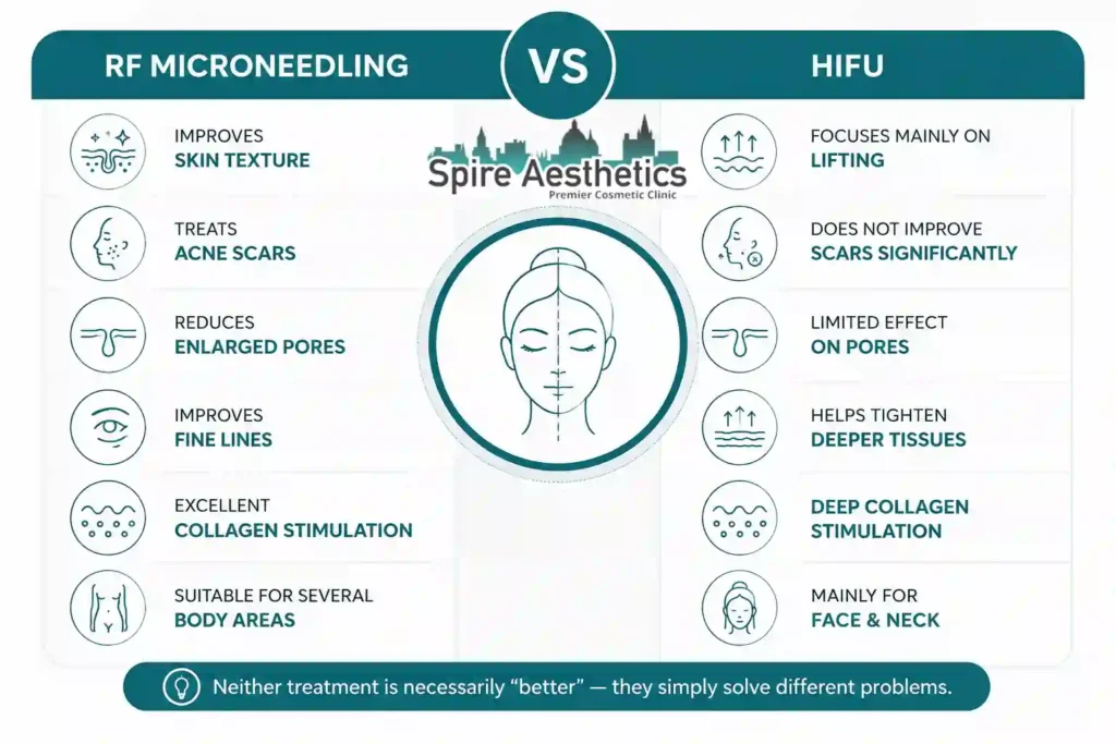 RF Microneedling vs HIFU: Which Treatment Gives Better Results Llanelli?